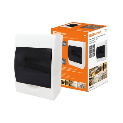 Бокс ЩРН-П-6модулей навесной пластик IP41 TDM Бокс ЩРН-П-6модулей навесной пластик IP41 TDM