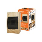 Бокс ЩРН-П-4модуля навесной пластик IP41 "Эко" (сосна) TDM