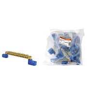 Шина "N" нулевая 6х9мм на двух угл. изоляторах 14 групп TDM