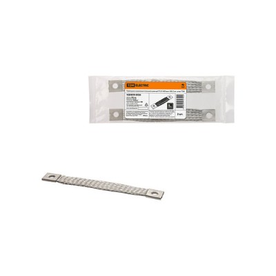 Проводник заземления плоский луженый ПЗ 25-800 (2 шт. упак) ТDM Проводник заземления плоский луженый ПЗ 25-800 (2 шт. упак) ТDM