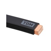 Шина медная гибкая изолированная ШМГ 10х(80х1), 2м, TDM