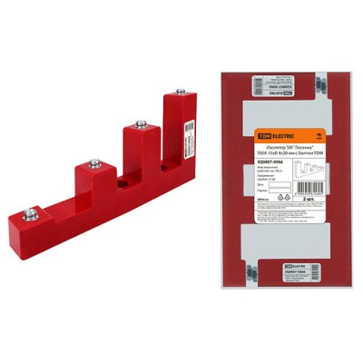 Изолятор SM "Лесенка" 700А 15кВ 4х30мм с болтом TDM Изолятор SM "Лесенка" 700А 15кВ 4х30мм с болтом TDM