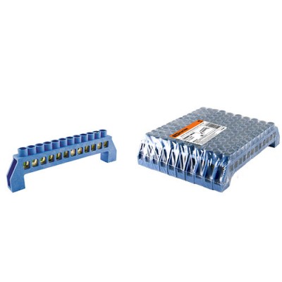 Шина "N" нулевая в изоляторе 8х12мм 12 групп TDM Шина "N" нулевая в изоляторе 8х12мм 12 групп TDM