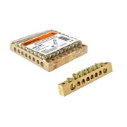 Шина "N" нулевая 8x12мм 8/2 (8 групп/крепеж по краям) TDM