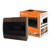 Бокс ЩРН-П-10 модулей навесной пластик IP41 "Эко" (бук) TDM