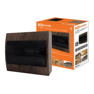 Бокс ЩРН-П-10 модулей навесной пластик IP41 "Эко" (бук) TDM Бокс ЩРН-П-10 модулей навесной пластик IP41 "Эко" (бук) TDM