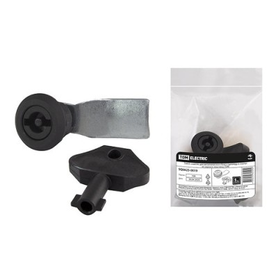 Замок-защелка для металлического бокса (цилиндр и корпус из черного пластика) TDM Замок-защелка для металлического бокса (цилиндр и корпус из черного пластика) TDM