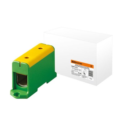 Клемма вводная силовая КВС 35-240 кв.мм. желтая/зеленая TDM Клемма вводная силовая КВС 35-240 кв.мм. желтая/зеленая TDM