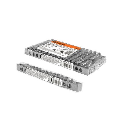 Шина "N" нулевая 6х9мм 12/2 (12 групп/крепеж по краям) никелированная инд. стикер TDM Шина "N" нулевая 6х9мм 12/2 (12 групп/крепеж по краям) никелированная инд. стикер TDM