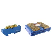 Шина "N" нулевая с изолятором на DIN-рейку 6x9мм стойка бол. 6 групп TDM