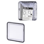 Стекло для электрощитов СПЭ-1 (пластиковое), под вырез 92х92мм, толщина поверхности 0,5-2мм TDM