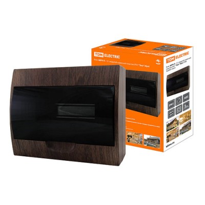 Бокс ЩРН-П-12 модулей навесной пластик IP41 "Эко" (бук) TDM Бокс ЩРН-П-12 модулей навесной пластик IP41 "Эко" (бук) TDM