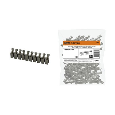 Винтовая перемычка на 10 контактов для клемм ЗНН-1,5мм2 (Ph-C FBRN 10-4 N) TDM Винтовая перемычка на 10 контактов для клемм ЗНН-1,5мм2 (Ph-C FBRN 10-4 N) TDM