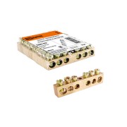 Шина "N" нулевая 6х9мм 6/1 (6 групп/крепеж по центру) TDM