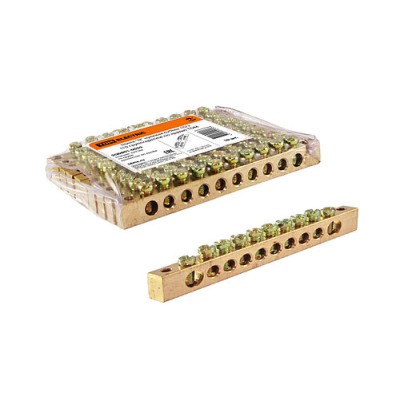 Шина "N" нулевая 6х9мм 10/2 (10 групп/крепеж по краям) TDM Шина "N" нулевая 6х9мм 10/2 (10 групп/крепеж по краям) TDM