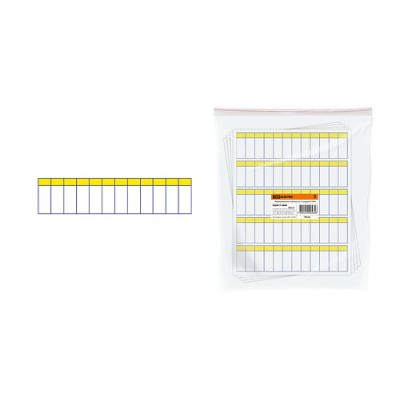 Маркировочная таблица на 12 модулей TDM Маркировочная таблица на 12 модулей TDM