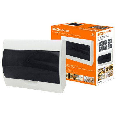 Бокс ЩРН-П-12модулей навесной пластик IP41 TDM Бокс ЩРН-П-12модулей навесной пластик IP41 TDM