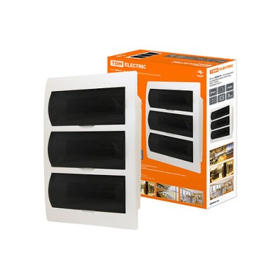 Бокс ЩРВ-П-45 модулей встраиваемый пластик IP41 TDM Бокс ЩРВ-П-45 модулей встраиваемый пластик IP41 TDM