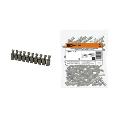 Винтовая перемычка на 10 контактов для клемм ЗНН-2,5мм2 (Ph-C FBRI 10-5 N) TDM Винтовая перемычка на 10 контактов для клемм ЗНН-2,5мм2 (Ph-C FBRI 10-5 N) TDM