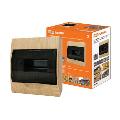 Бокс ЩРН-П-8 модулей навесной пластик IP41 "Эко" (сосна) TDM Бокс ЩРН-П-8 модулей навесной пластик IP41 "Эко" (сосна) TDM