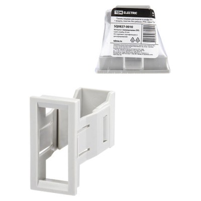 Панель лицевая для выреза в шкафу ПЛ-1, 1 модуль, пластик, без дверцы, IP40, серая TDM Панель лицевая для выреза в шкафу ПЛ-1, 1 модуль, пластик, без дверцы, IP40, серая TDM