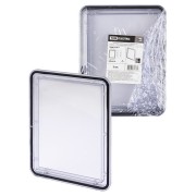 Стекло для электрощитов СПЭ-2 (пластиковое), под вырез 119,5х159,5мм, толщина поверхности 0,5-2мм TDM