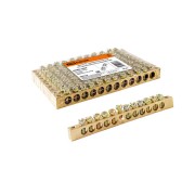 Шина "N" нулевая 6х9мм 12/2 (12 групп/крепеж по краям) TDM