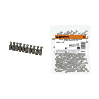 Винтовая перемычка на 10 контактов для клемм ЗНН-4мм2 (Ph-C FBI 10-6) TDM Винтовая перемычка на 10 контактов для клемм ЗНН-4мм2 (Ph-C FBI 10-6) TDM