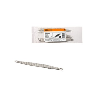 Проводник заземления плоский луженый ПЗ 10-400 (4 шт. упак) ТDM Проводник заземления плоский луженый ПЗ 10-400 (4 шт. упак) ТDM