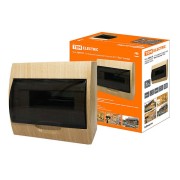 Бокс ЩРН-П-10 модулей навесной пластик IP41 "Эко" (сосна) TDM