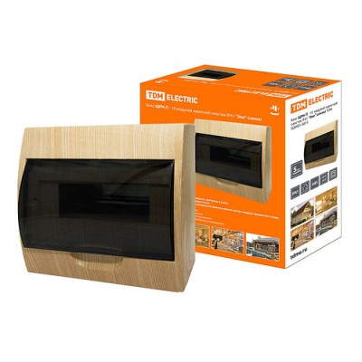 Бокс ЩРН-П-10 модулей навесной пластик IP41 "Эко" (сосна) TDM Бокс ЩРН-П-10 модулей навесной пластик IP41 "Эко" (сосна) TDM