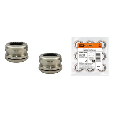 Кабельный ввод-сальник латунный М 40 IP68 TDM Кабельный ввод-сальник латунный М 40 IP68 TDM