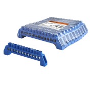 Шина "N" нулевая в изоляторе 6х9мм 12 групп никелированная TDM