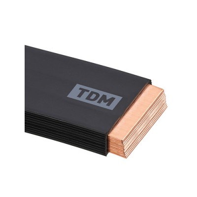 Шина медная гибкая изолированная ШМГ 12х(120х1), 2м, TDM Шина медная гибкая изолированная ШМГ 12х(120х1), 2м, TDM