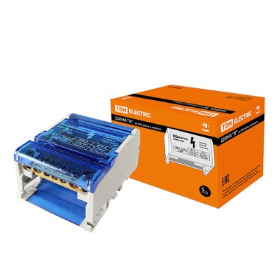 Шина "N" нулевая на DIN-рейку в корпусе 4х7групп TDM Шина "N" нулевая на DIN-рейку в корпусе 4х7групп TDM