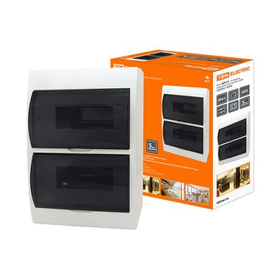 Бокс ЩРН-П-24модуля навесной пластик IP41 TDM Бокс ЩРН-П-24модуля навесной пластик IP41 TDM