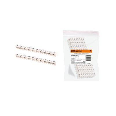 Маркер наборный - символ "9" белый 1,5 мм2 (150 шт.) TDM Маркер наборный - символ "9" белый 1,5 мм2 (150 шт.) TDM