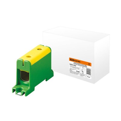Клемма вводная силовая КВС 16-95 кв.мм. желтая/зеленая TDM Клемма вводная силовая КВС 16-95 кв.мм. желтая/зеленая TDM