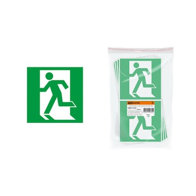 Знак "Выход здесь" (левосторонний) 150х150мм TDM Знак "Выход здесь" (левосторонний) 150х150мм TDM