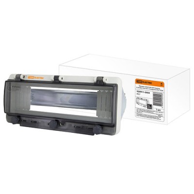 Крышка защитная для выреза в шкафу пластик 12 модулей IP67 TDM Крышка защитная для выреза в шкафу пластик 12 модулей IP67 TDM