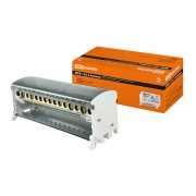 Модульный распределительный блок на DIN-рейку МРБ-125 2П 125А 2х15 групп TDM