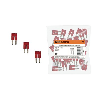 Перемычка для ЗКБ 4мм2 2PIN (упак. 25 шт.) TDM Перемычка для ЗКБ 4мм2 2PIN (упак. 25 шт.) TDM
