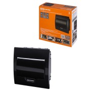 Бокс ЩРВ-П-8 модулей встраиваемый пластик IP41, Антрацит TDM