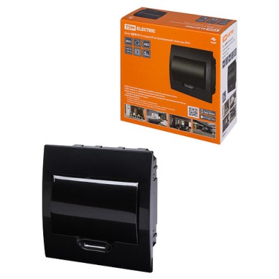 Бокс ЩРВ-П-8 модулей встраиваемый пластик IP41, Антрацит TDM Бокс ЩРВ-П-8 модулей встраиваемый пластик IP41, Антрацит TDM