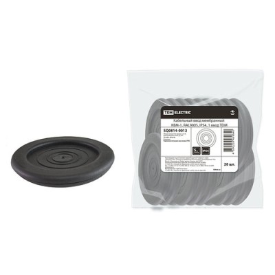 Кабельный ввод мембранный КВМ-1, RAL9005, IP54, 1 ввод TDM Кабельный ввод мембранный КВМ-1, RAL9005, IP54, 1 ввод TDM