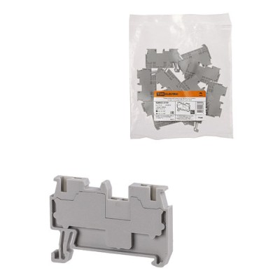 Зажим клеммный безвинтовой ЗКБ быстрого зажима 1,5 мм2 17,5А серый (Ph-C PT 1,5/S) TDM Зажим клеммный безвинтовой ЗКБ быстрого зажима 1,5 мм2 17,5А серый (Ph-C PT 1,5/S) TDM