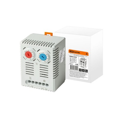 Термостат сдвоенный NO/NC (охлаждение/обогрев) 10/5A 230В от 0 до +60°C TDM Термостат сдвоенный NO/NC (охлаждение/обогрев) 10/5A 230В от 0 до +60°C TDM