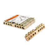 Шина "N" нулевая 6х9мм 8/1 (8групп/крепеж по центру) TDM