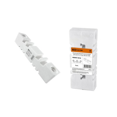 Изолятор шинный плоский ИШП 2П для шин 5 и 10 мм, длина 180 мм, межшинное расстояние 72 мм TDM Изолятор шинный плоский ИШП 2П для шин 5 и 10 мм, длина 180 мм, межшинное расстояние 72 мм TDM