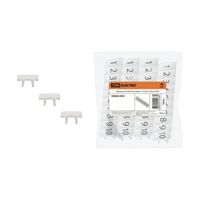 Маркеры для ЗКБ 4мм2 цифры 1-10 (упак. 100 шт.) TDM Маркеры для ЗКБ 4мм2 цифры 1-10 (упак. 100 шт.) TDM